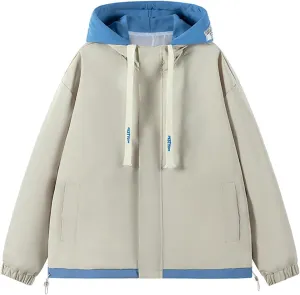 2024 Winter Drawstring Hooded With Pockets For Womens Fashion Solid Windproof Classic Lightweight Long Sleeve Coats