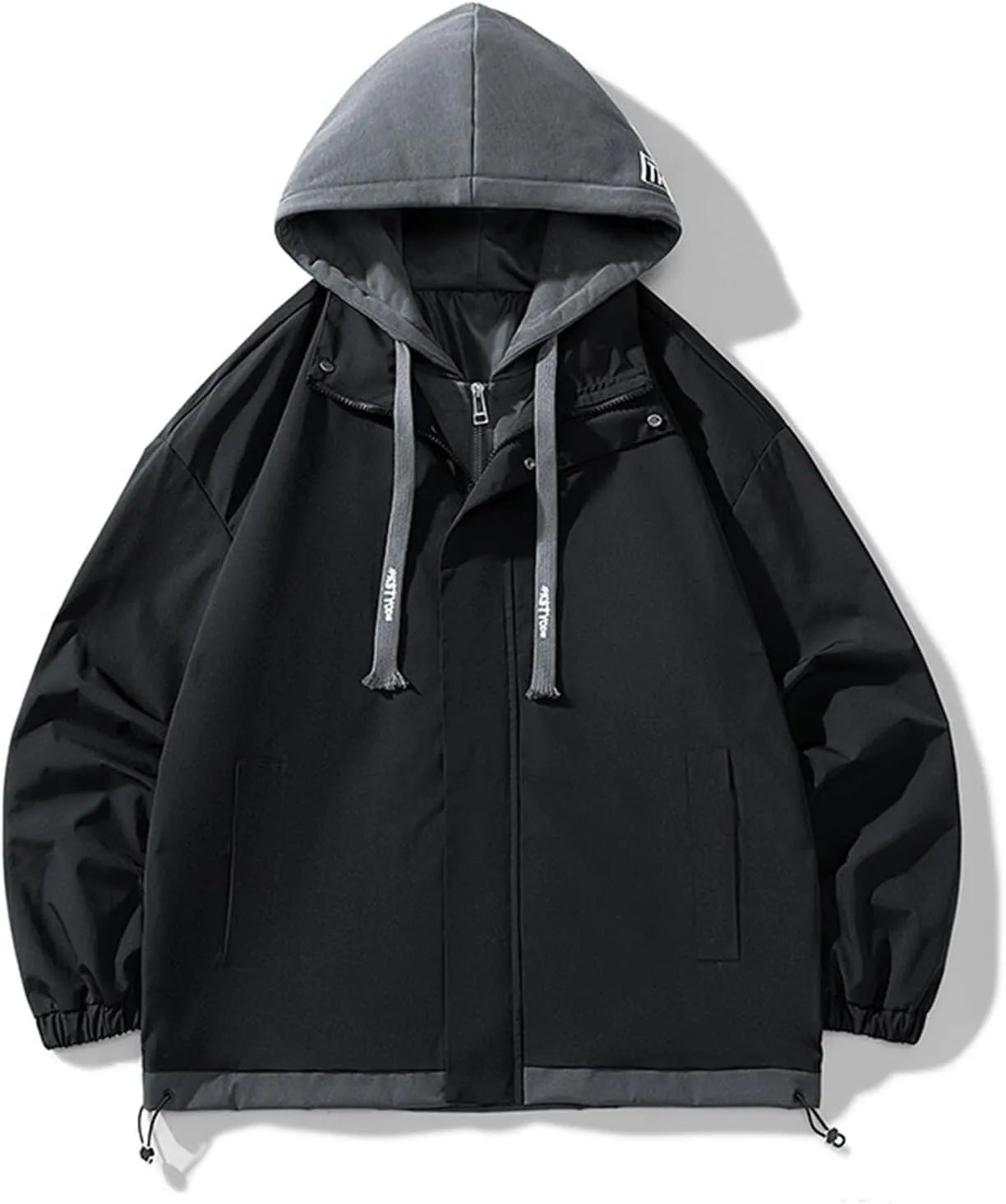 2024 Winter Drawstring Hooded With Pockets For Womens Fashion Solid Windproof Classic Lightweight Long Sleeve Coats