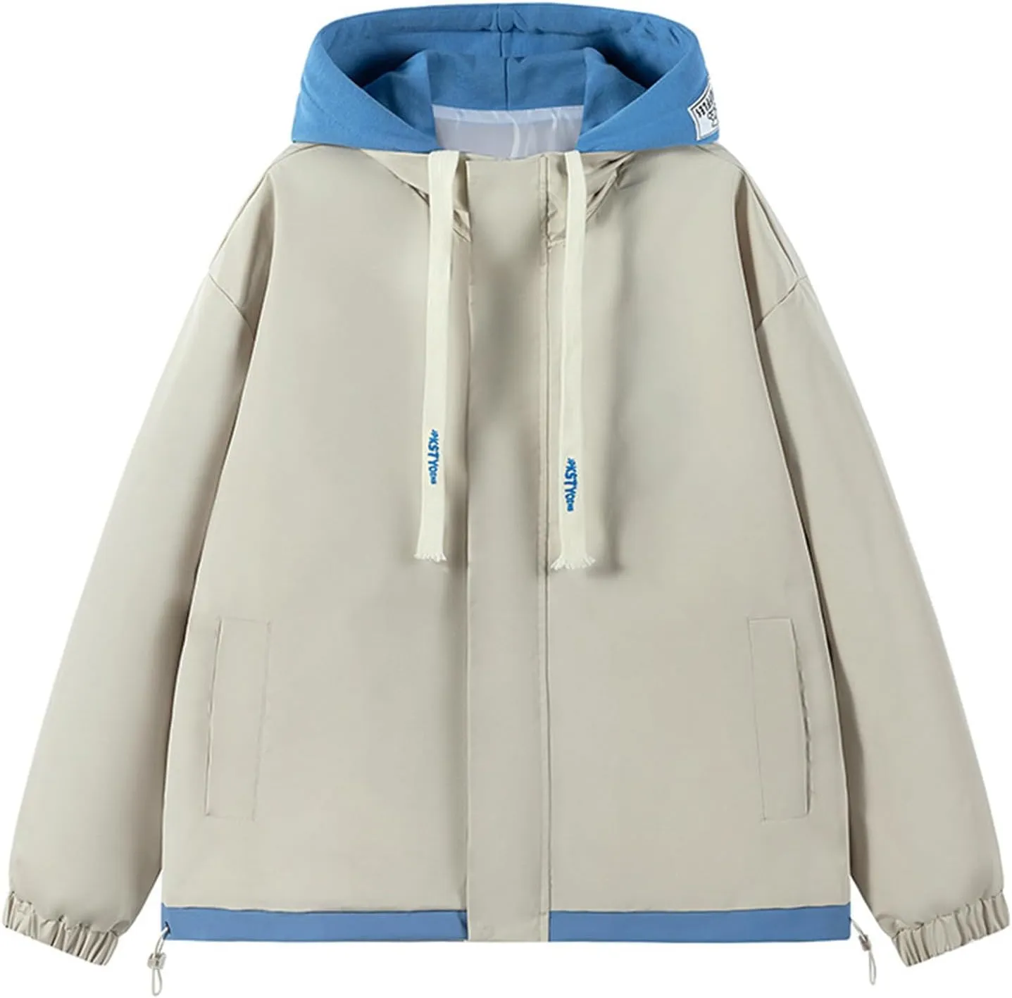2024 Winter Drawstring Hooded With Pockets For Womens Fashion Solid Windproof Classic Lightweight Long Sleeve Coats