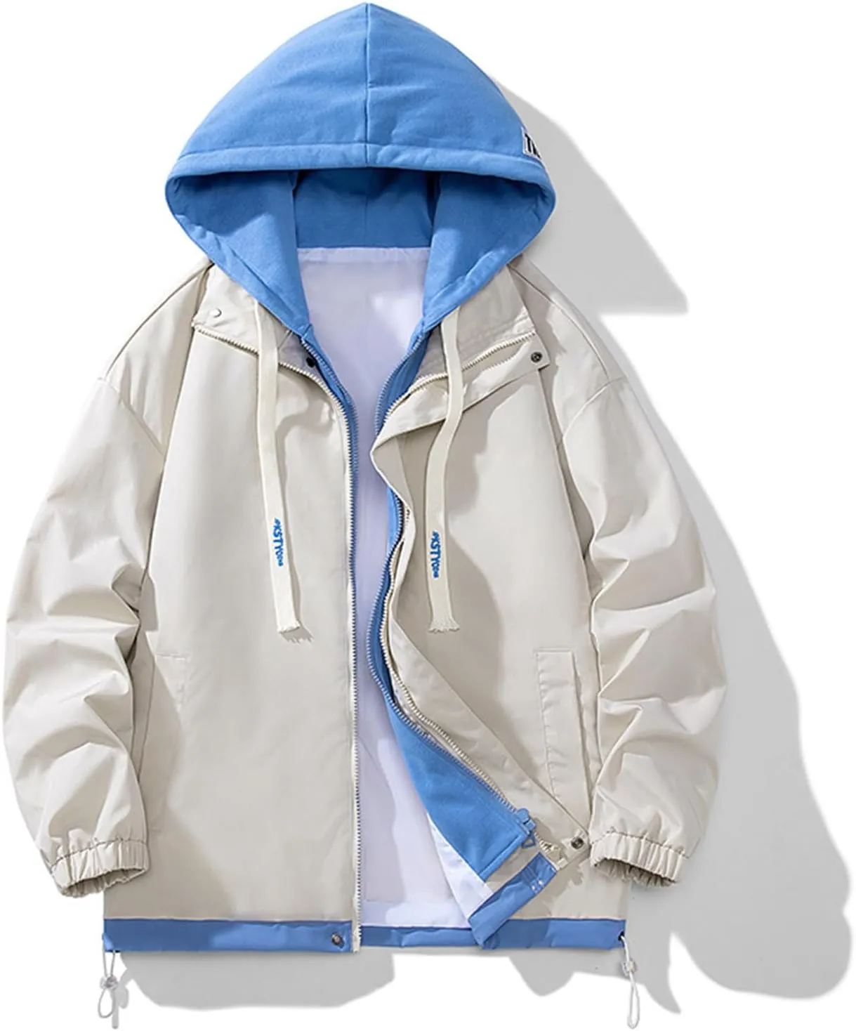 2024 Winter Drawstring Hooded With Pockets For Womens Fashion Solid Windproof Classic Lightweight Long Sleeve Coats