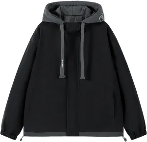 2024 Winter Drawstring Hooded With Pockets For Womens Fashion Solid Windproof Classic Lightweight Long Sleeve Coats
