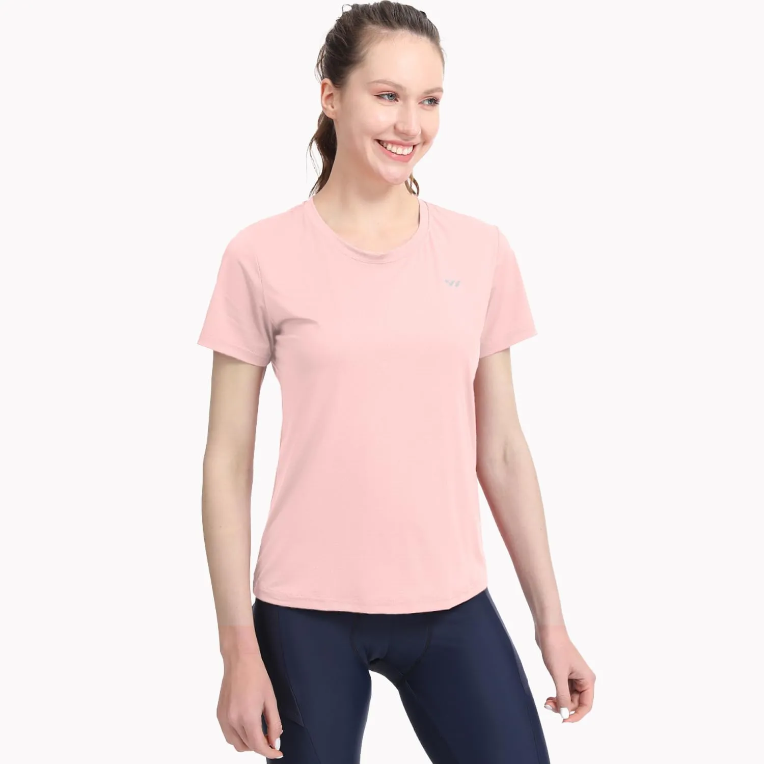 3-5 Pack Workout Shirts Women Running Quick Dry Crew Neck Gym Moisture Wicking T-Shirts Athletic Yoga Tee Top UPF 50 
