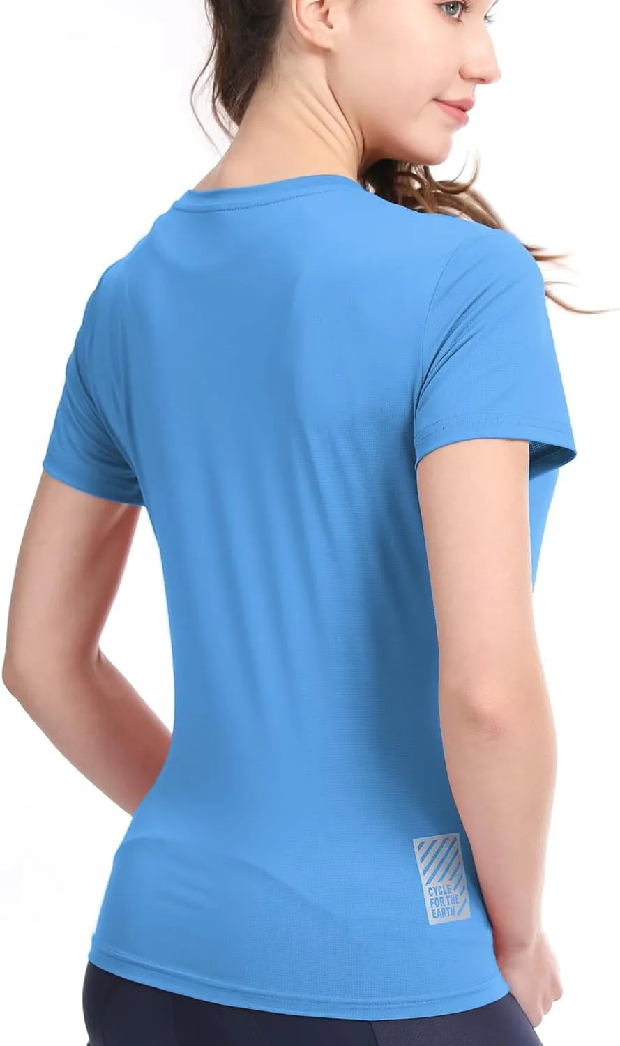 3-5 Pack Workout Shirts Women Running Quick Dry Crew Neck Gym Moisture Wicking T-Shirts Athletic Yoga Tee Top UPF 50 