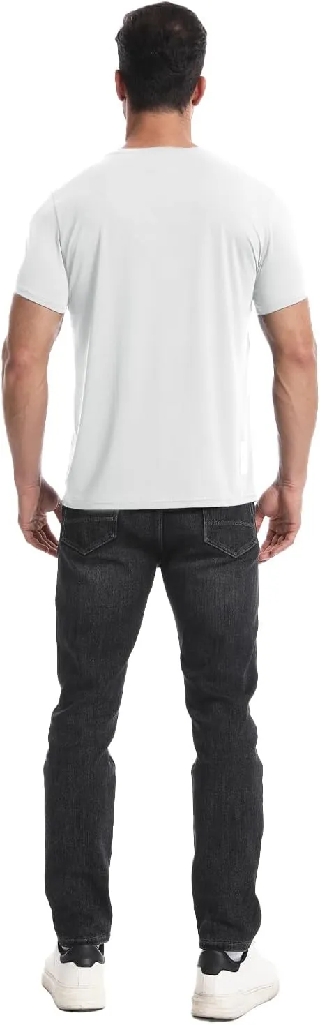 3 or 5 Pack Workout Shirts for Men Quick Dry Running T-Shirt Short Sleeves Moisture Wicking Crew Neck Tee Athletic Casual Top