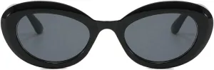 80s Oval Sunglasses for Women Men,Trendy 70s Vintage Retro Fashion Cat Eye Sun Glasses UV400