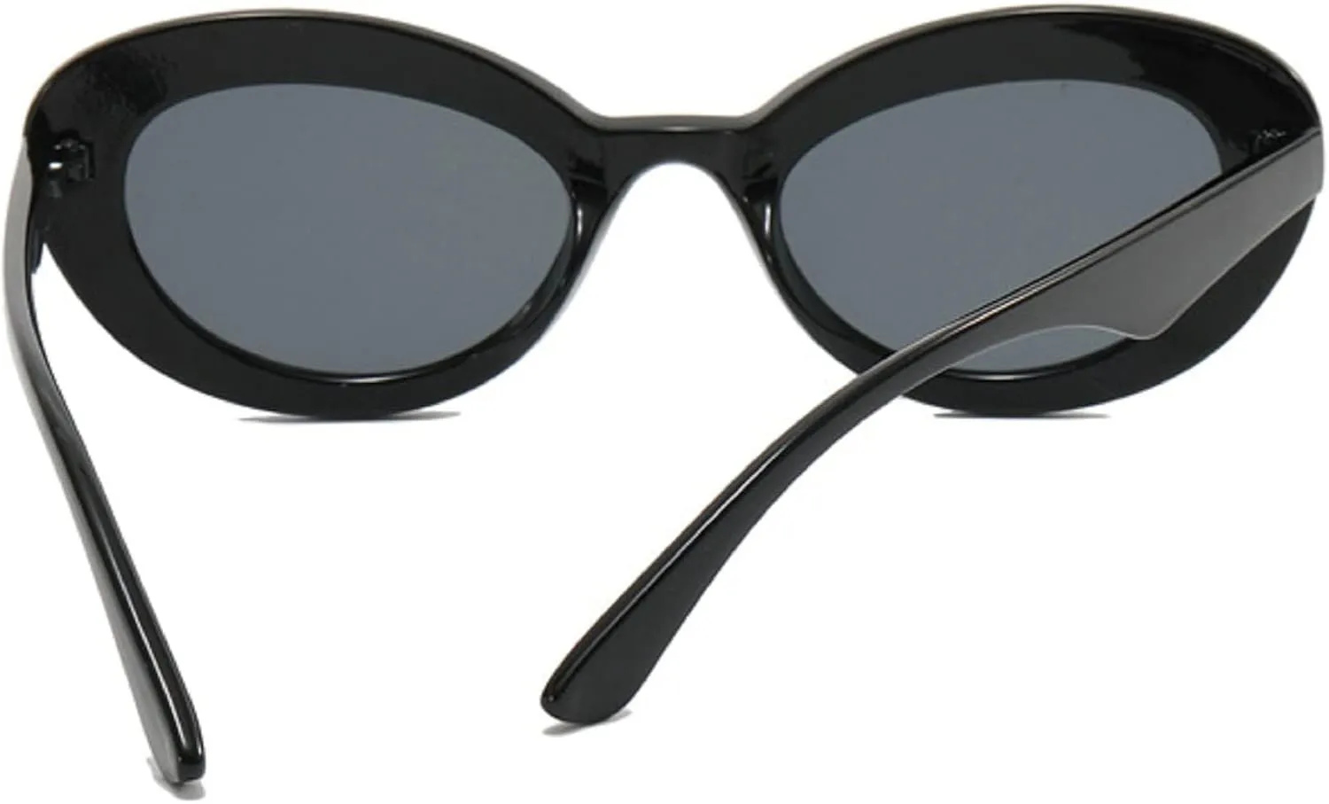 80s Oval Sunglasses for Women Men,Trendy 70s Vintage Retro Fashion Cat Eye Sun Glasses UV400