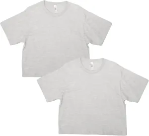 American Apparel Women's Fine Jersey Boxy T-Shirt, Style G102, 2-Pack