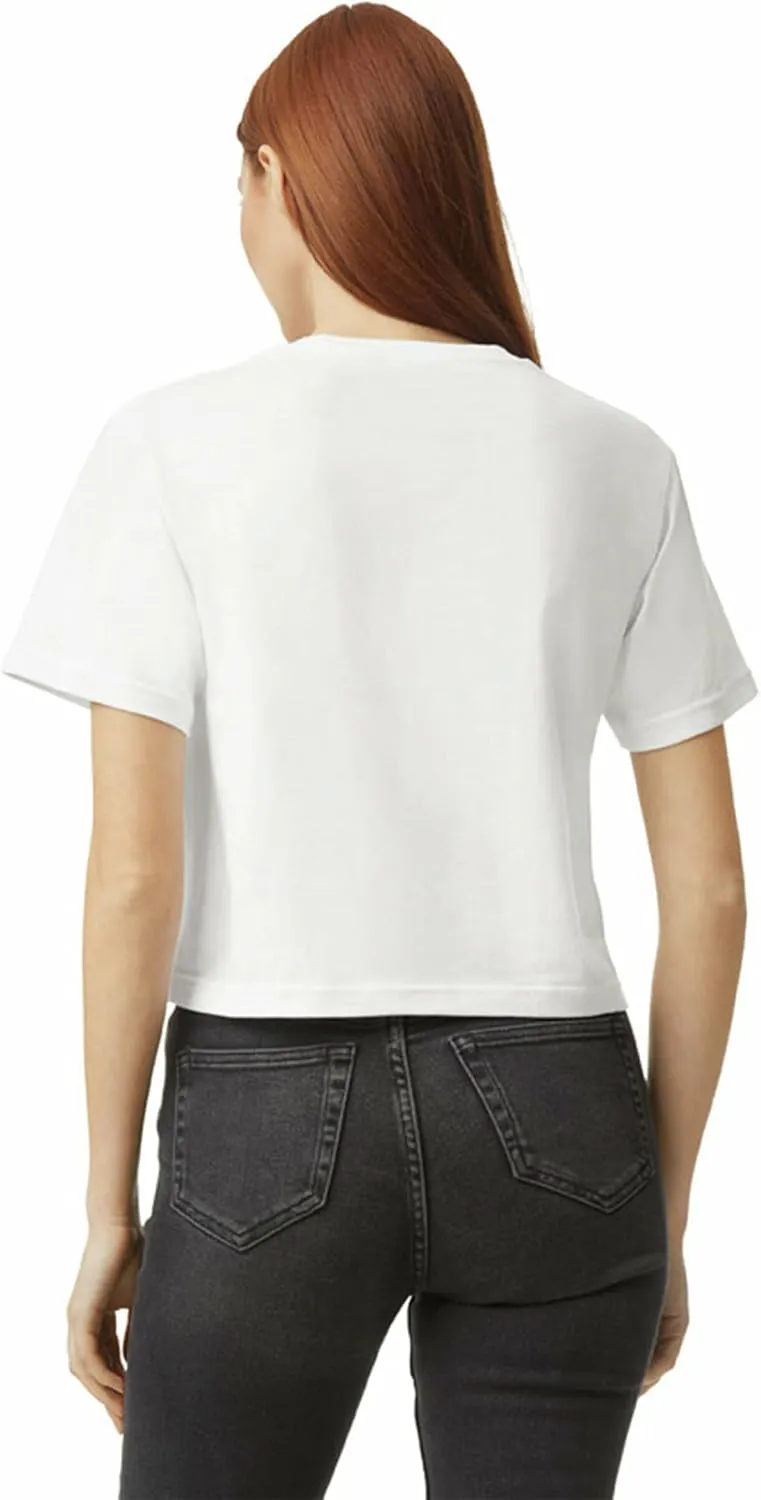 American Apparel Women's Fine Jersey Boxy T-Shirt, Style G102, 2-Pack