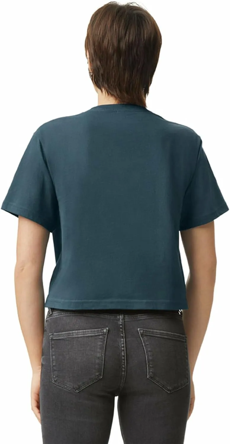 American Apparel Women's Fine Jersey Boxy T-Shirt, Style G102, 2-Pack