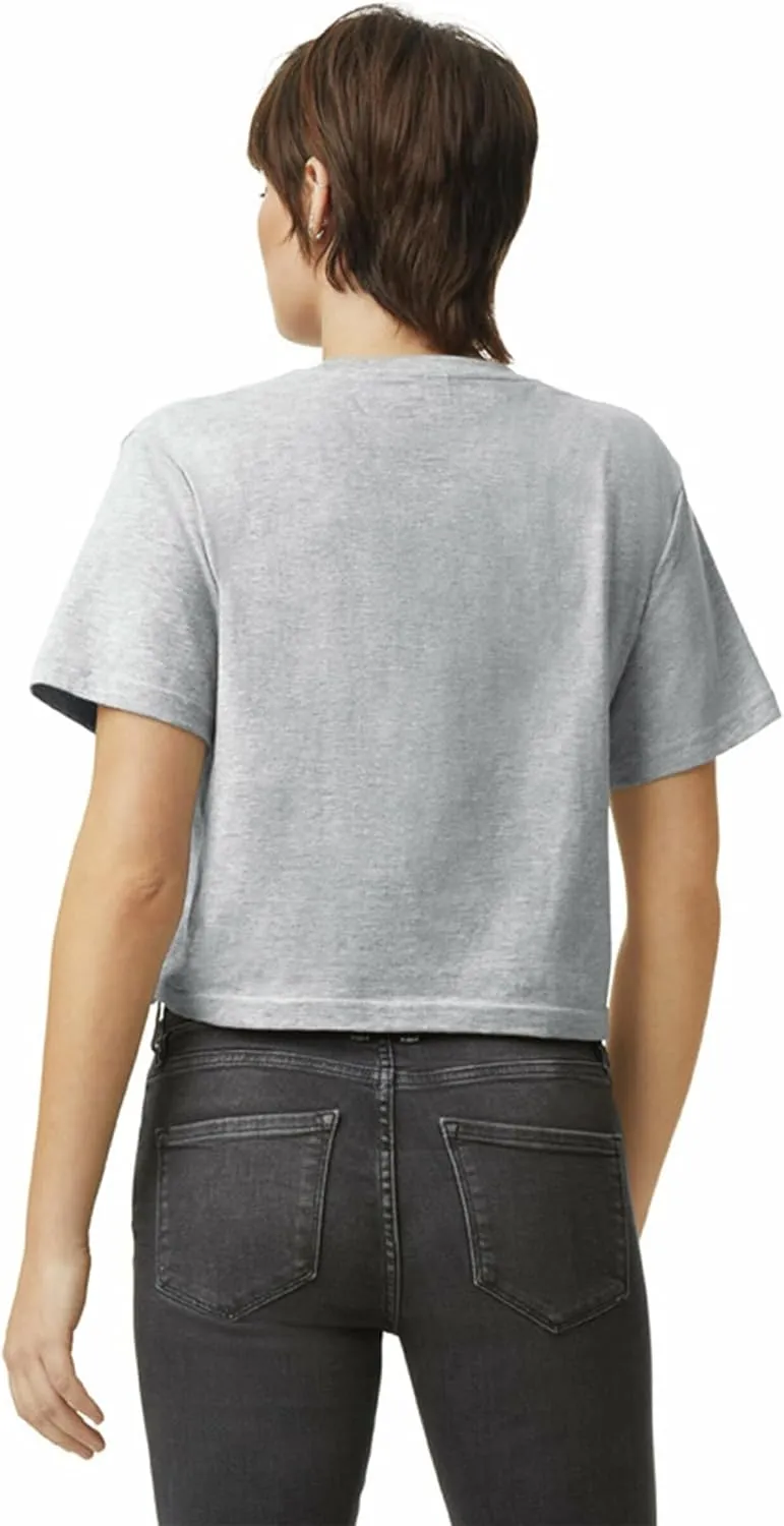 American Apparel Women's Fine Jersey Boxy T-Shirt, Style G102, 2-Pack
