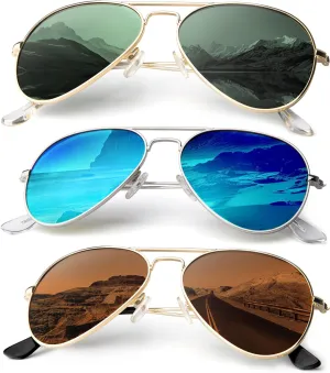 Aviator-Sunglasses-Men Polarized Sunglasses Women: Pilot Sun Glasses UV Protection for Driving Golf Fishing