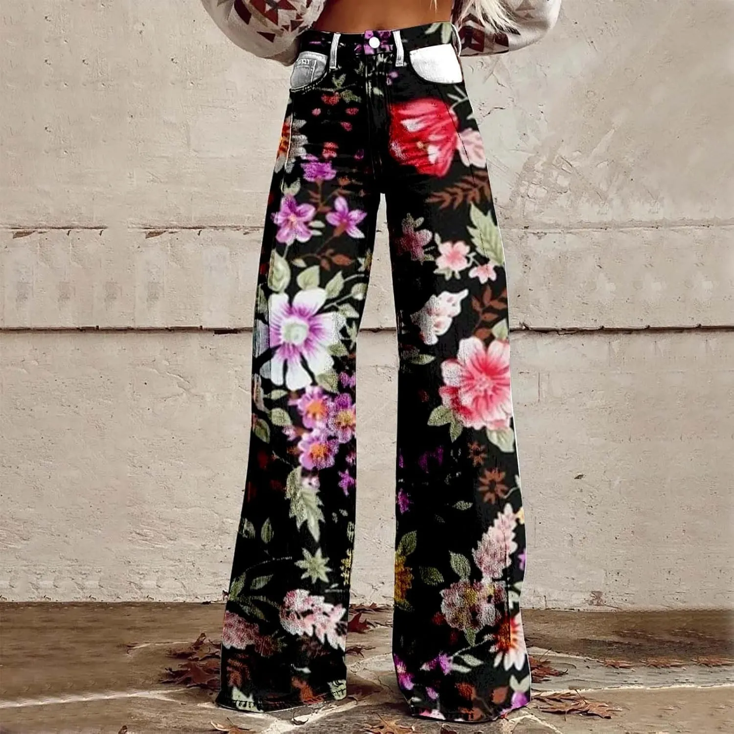 Baggy Jean for Woman 2025 Summer Casual Wide Leg Dark Wash Vintage Pant Y2K Street Fashion Denim Boyfriend Pants