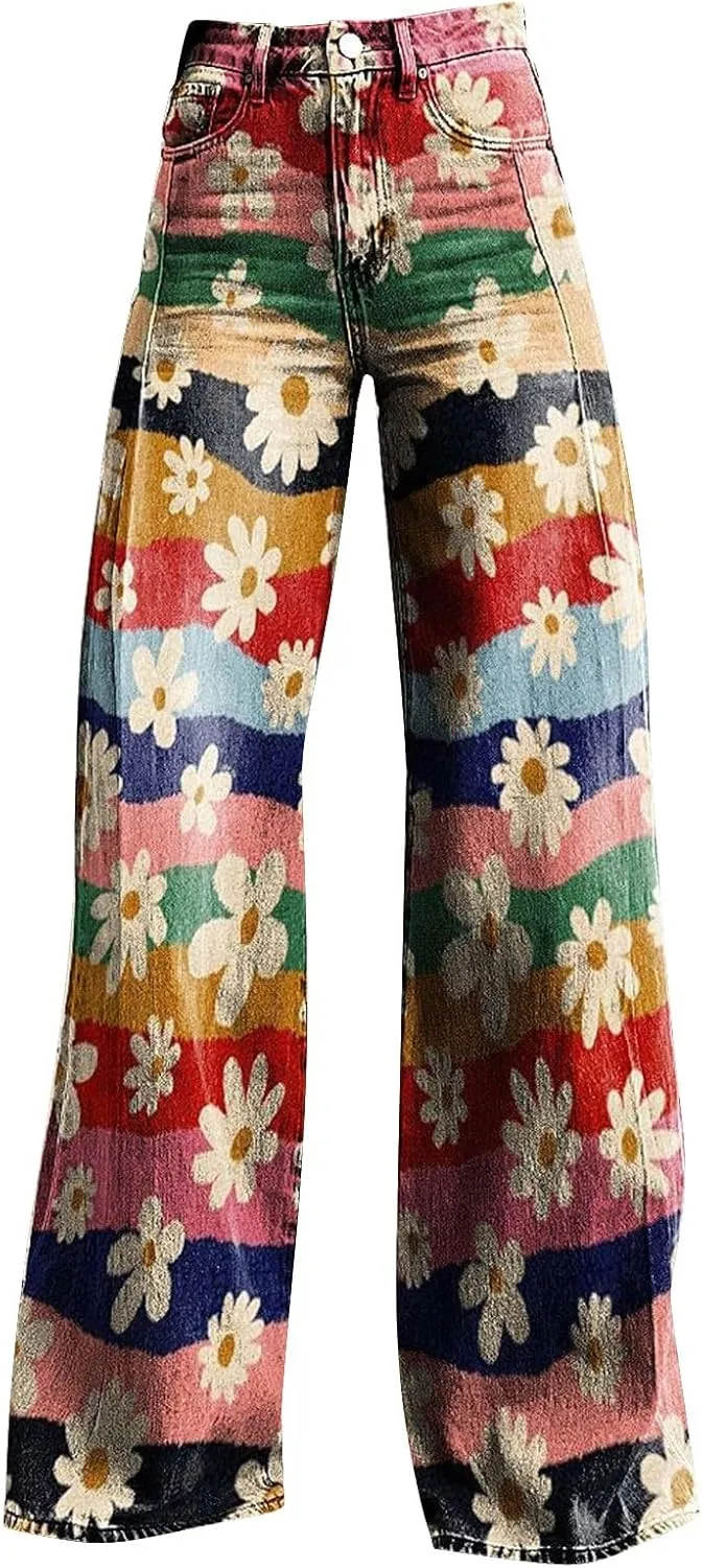Baggy Jean for Woman 2025 Summer Dark Wash Vintage Pant Women's Y2K Street Fashion Wide Leg Denim Pant