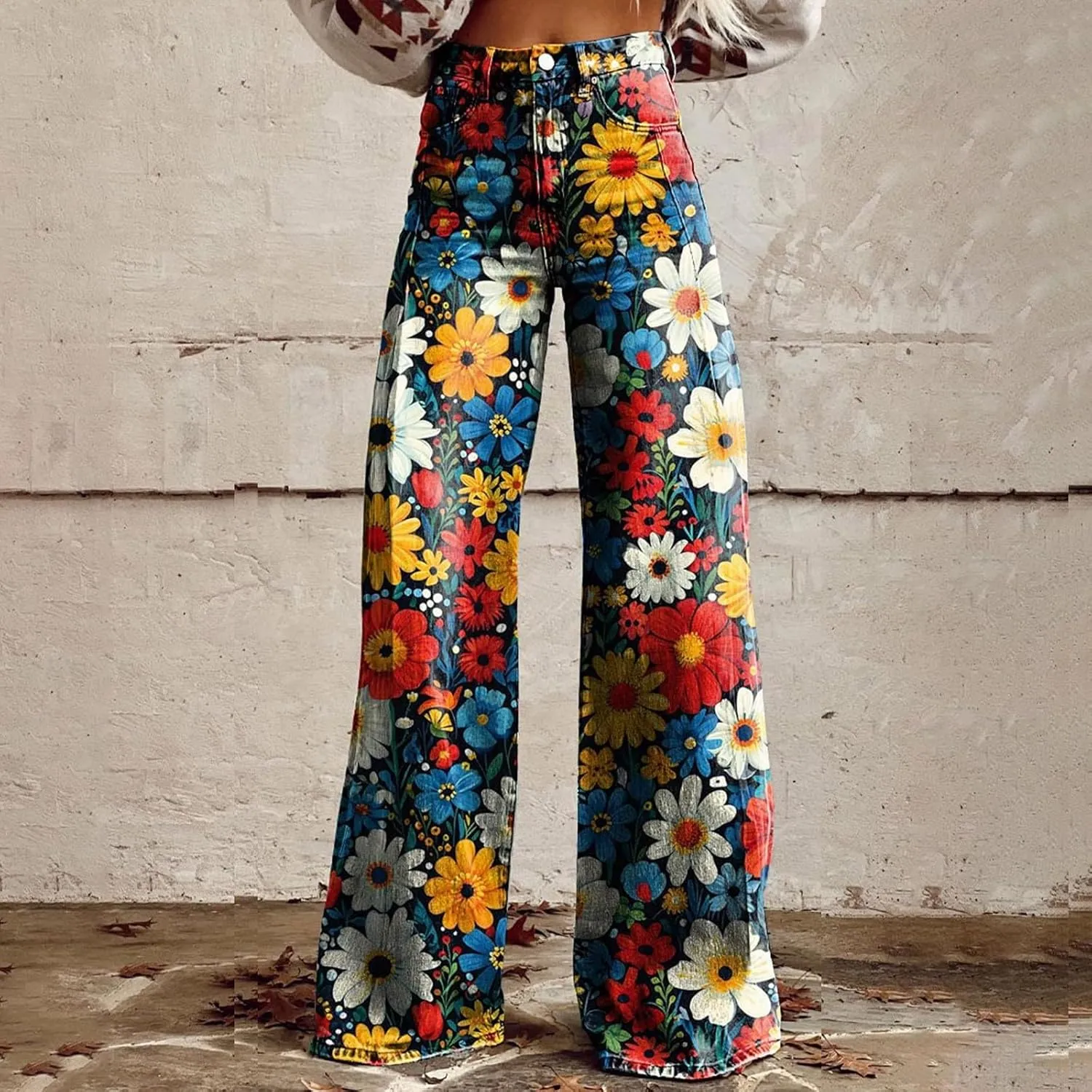 Baggy Jean for Woman 2025 Summer Dark Wash Vintage Pant Women's Y2K Street Fashion Wide Leg Denim Pant