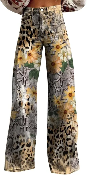 Baggy Jean for Woman 2025 Summer Dark Wash Vintage Pant Women's Y2K Street Fashion Wide Leg Denim Pant
