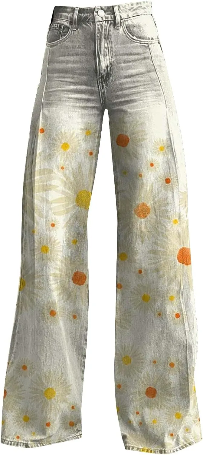 Baggy Jean for Woman 2025 Summer Dark Wash Vintage Pant Women's Y2K Street Fashion Wide Leg Denim Pant