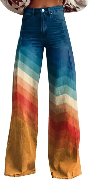 Baggy Jean for Woman 2025 Summer Dark Wash Vintage Pant Women's Y2K Street Fashion Wide Leg Denim Pant