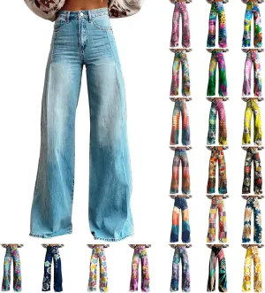 Baggy Wide Leg Jeans Woman 2025 Summer Dark Wash Vintage Pant Trendy Y2K Street Fashion Denim Pant with Pockets