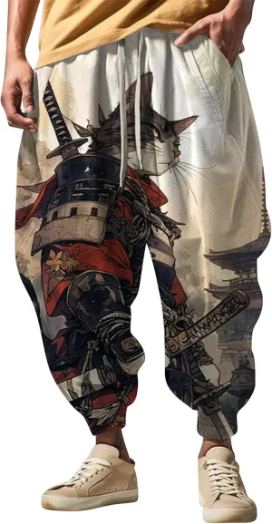Baggy Wide Leg Pants Fashion Street Feel Casual Sweatpants Mens Drawstring Aladdil Hippie Harem Pants Yoga Pants Men