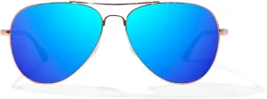 Bajio Soldado – Polarized Lightweight Aviator Sunglasses – Medium Fit • Medium Wrap – Glass & Poly Lenses with LAPIS Tech