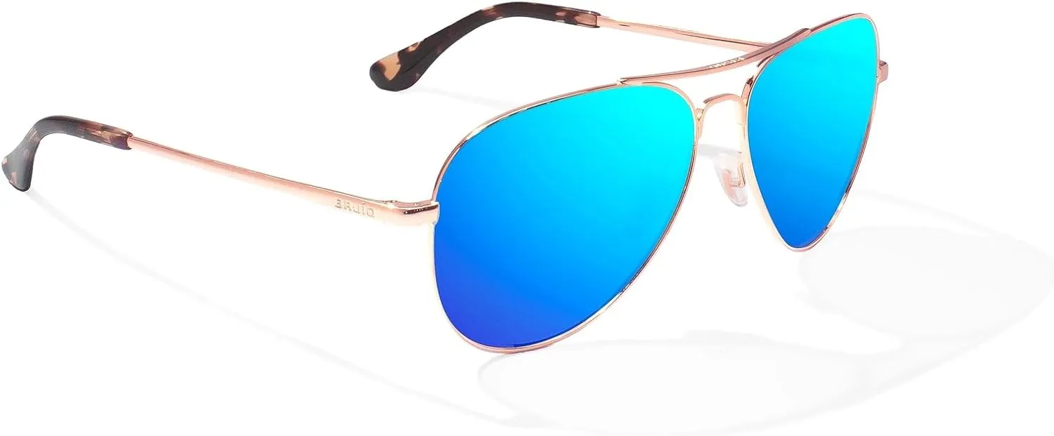 Bajio Soldado – Polarized Lightweight Aviator Sunglasses – Medium Fit • Medium Wrap – Glass & Poly Lenses with LAPIS Tech