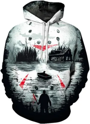 Big And Tall Hoodies For Men Mens Hooded Sweatshirt Casual 3D Printed Long Sleeve Pullover Loose Hoodie Top Happy Hoodies