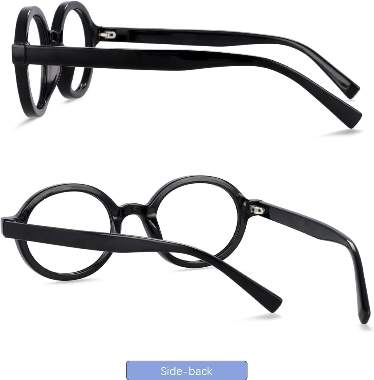 Big Frame Retro Oval Glasses Men Women Rivet Fashion