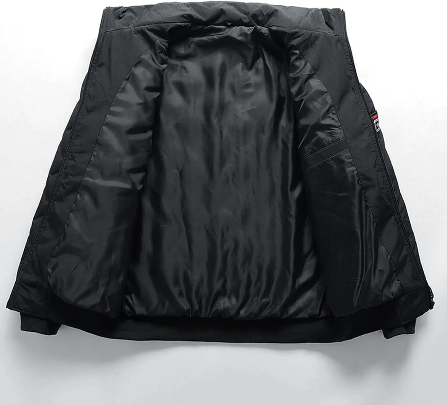 Bomber Jacket for Men Lightweight Cargo Jacket Coat Button Up Winter Outerwear Fashion Casual Stand Collar Coats