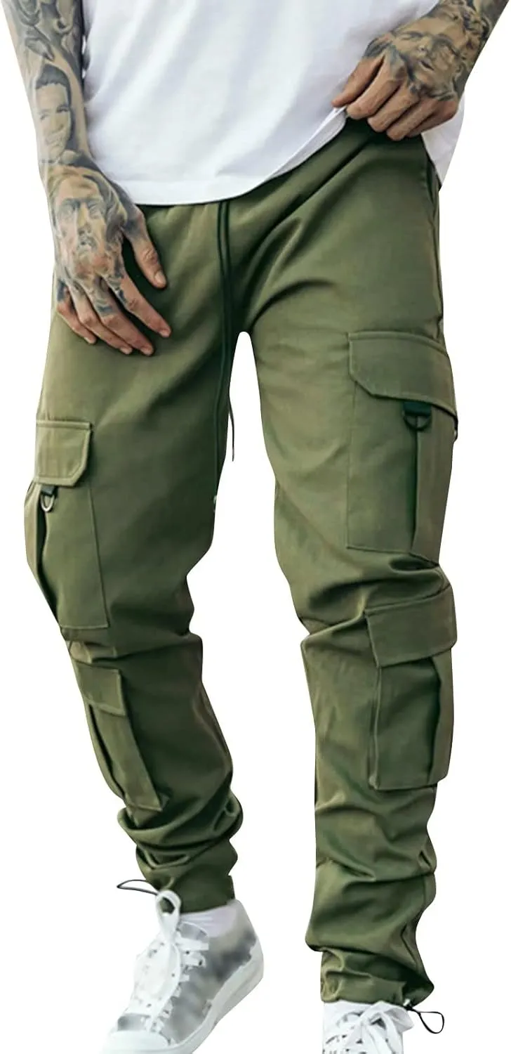 Cargo Pants for Men Baggy Joggers Pants Chino Trousers Sweatpants Long Pants Workout Trousers Men's Fleece Sweatpants