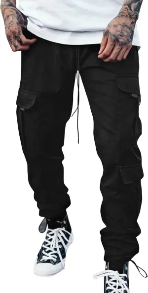 Cargo Pants for Men Baggy Joggers Pants Chino Trousers Sweatpants Long Pants Workout Trousers Men's Fleece Sweatpants