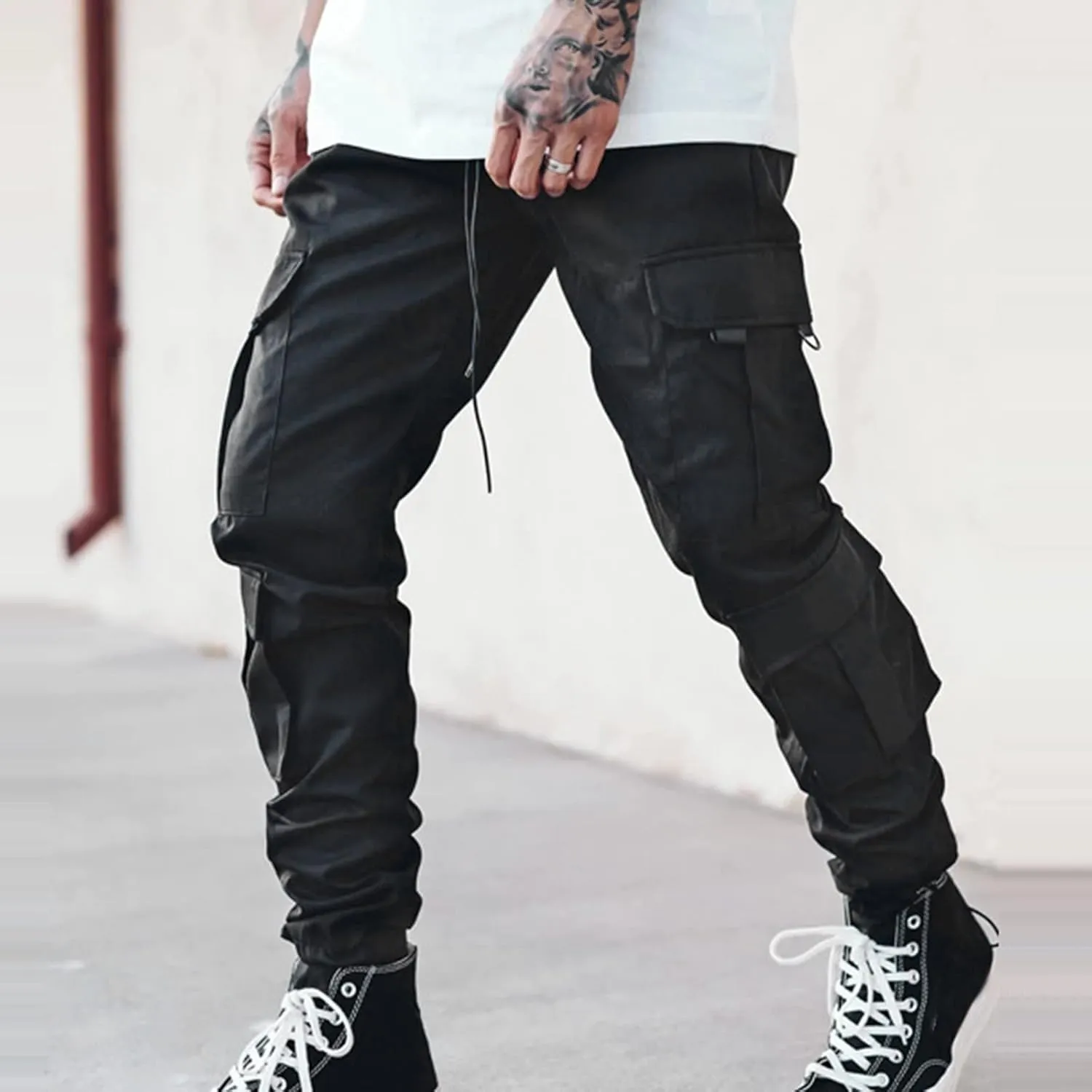 Cargo Pants for Men Baggy Joggers Pants Chino Trousers Sweatpants Long Pants Workout Trousers Men's Fleece Sweatpants