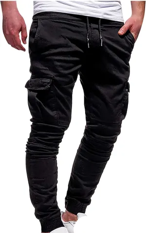 Cargo Pants for Men Relaxed Fit Hiking Work Pants Workout Joggers with Multi Pockets Ripstop Flex Camo Tactical Pants