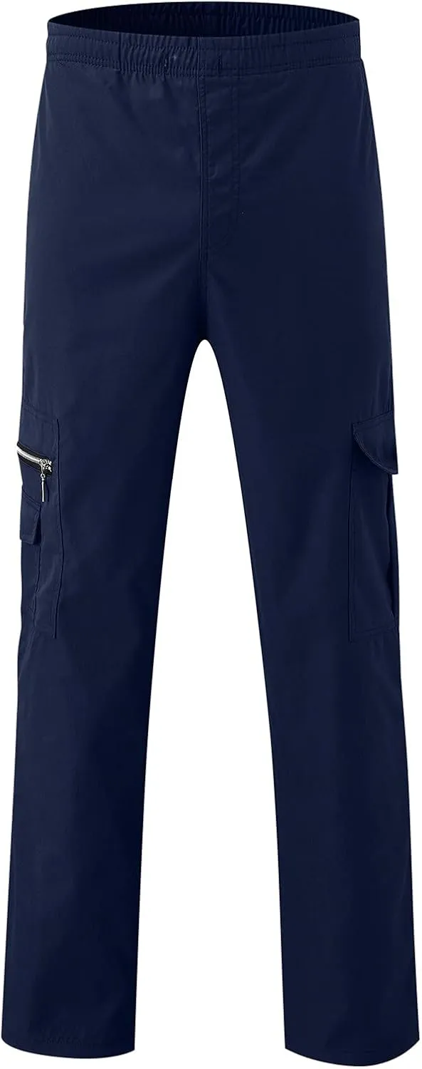 Cargo Pants for Men Relaxed Fit Mens Cargo Pants Comfortable Basic Pants Sport Daily Workout Pants Mens Baggy Joggers