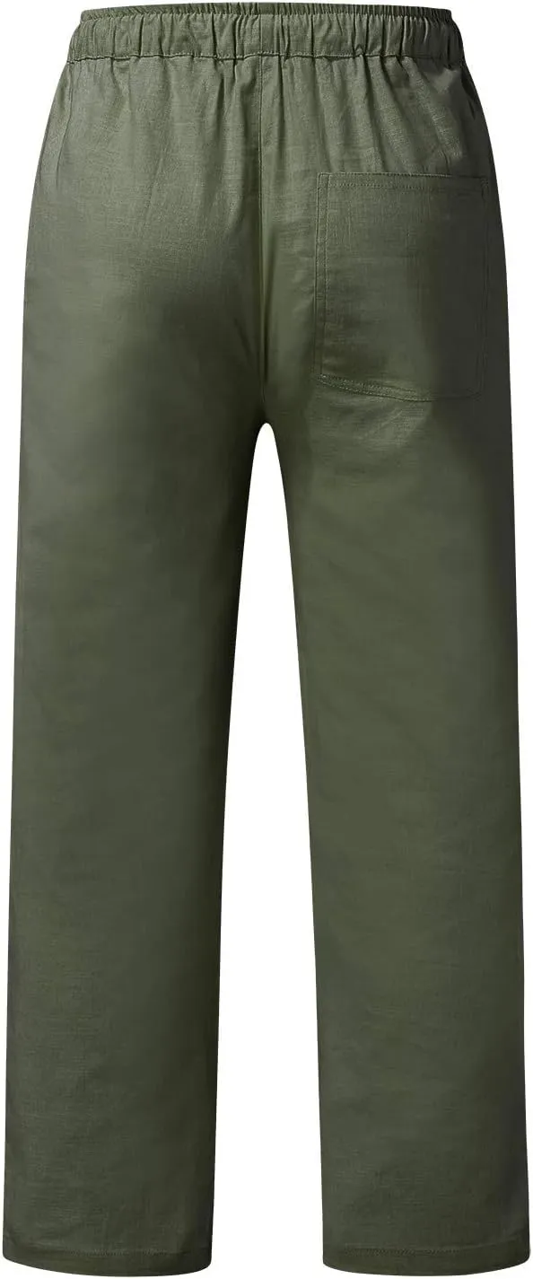 Cargo Pants for Men Relaxed Fit Winter High Street Fashion Leisure Loose Sports Running Solid Color Lace Up Glitter