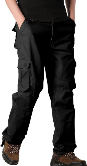 Cargo Pants Men Thickened Pants Cotton Pocket Multi Color Large Sanitary Trousers Lightweight Hiking Trousers