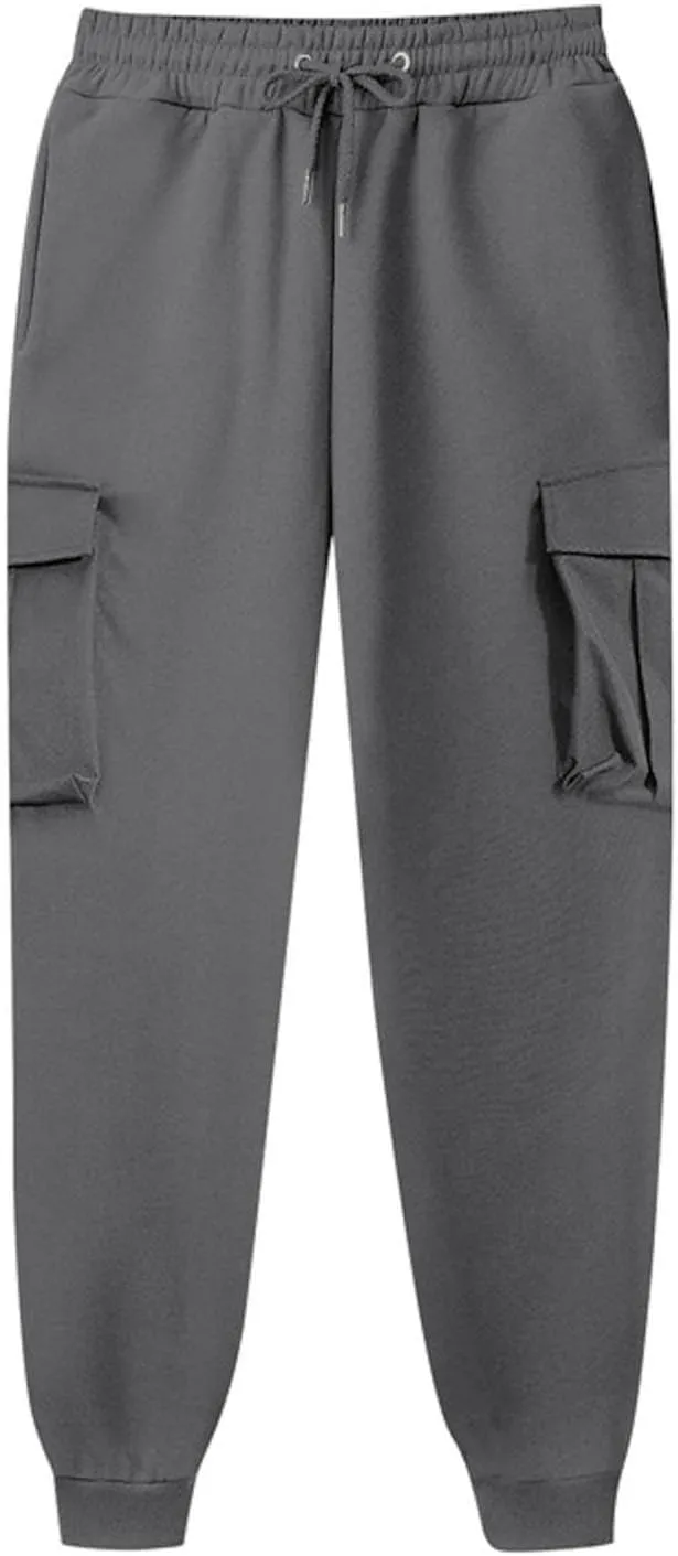 Cargo Pants Women Fleece Lined Joggers Sweatpants Baggy Casual Athletic Jogging Pants with Pocket Trendy Fall Outfits