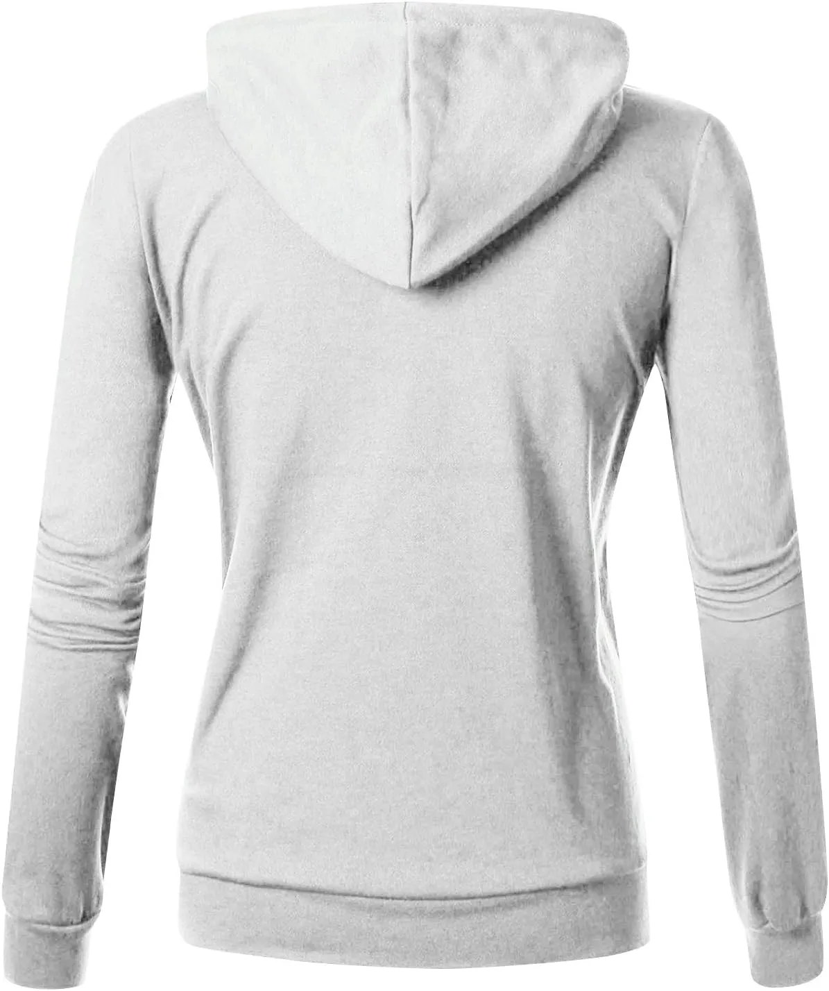 Casual Oversized Hoodies for Women Full Zip Long Sleeve Athletic Hooded Jackets 2024 Fall Drawstring Sweatshirts Tops
