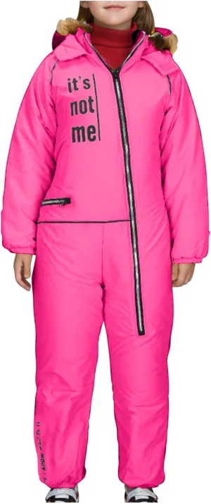 Children Boy Girl Padded Jacket Overalls Hoodies Outerwear for Kid Thick Warm Fuzzy Hooded Padded Jacket