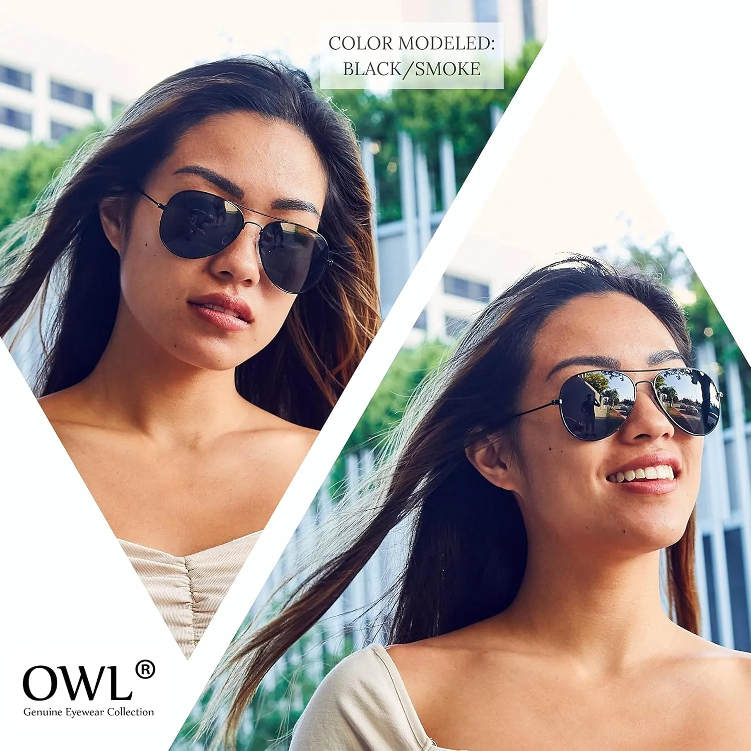 Classic Aviator Style Sunglasses Metal Frame Colored Lens UV 400 Unisex