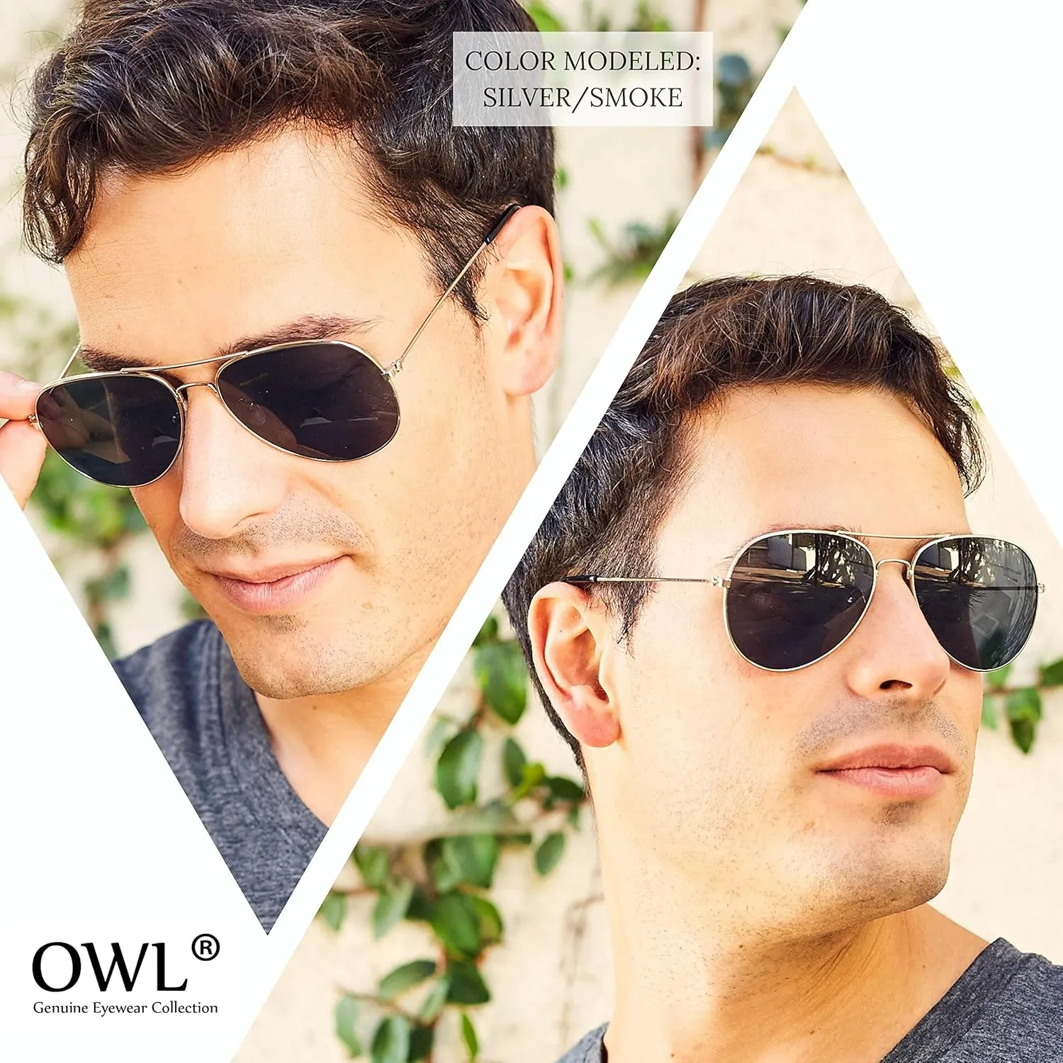 Classic Aviator Style Sunglasses Metal Frame Colored Lens UV 400 Unisex