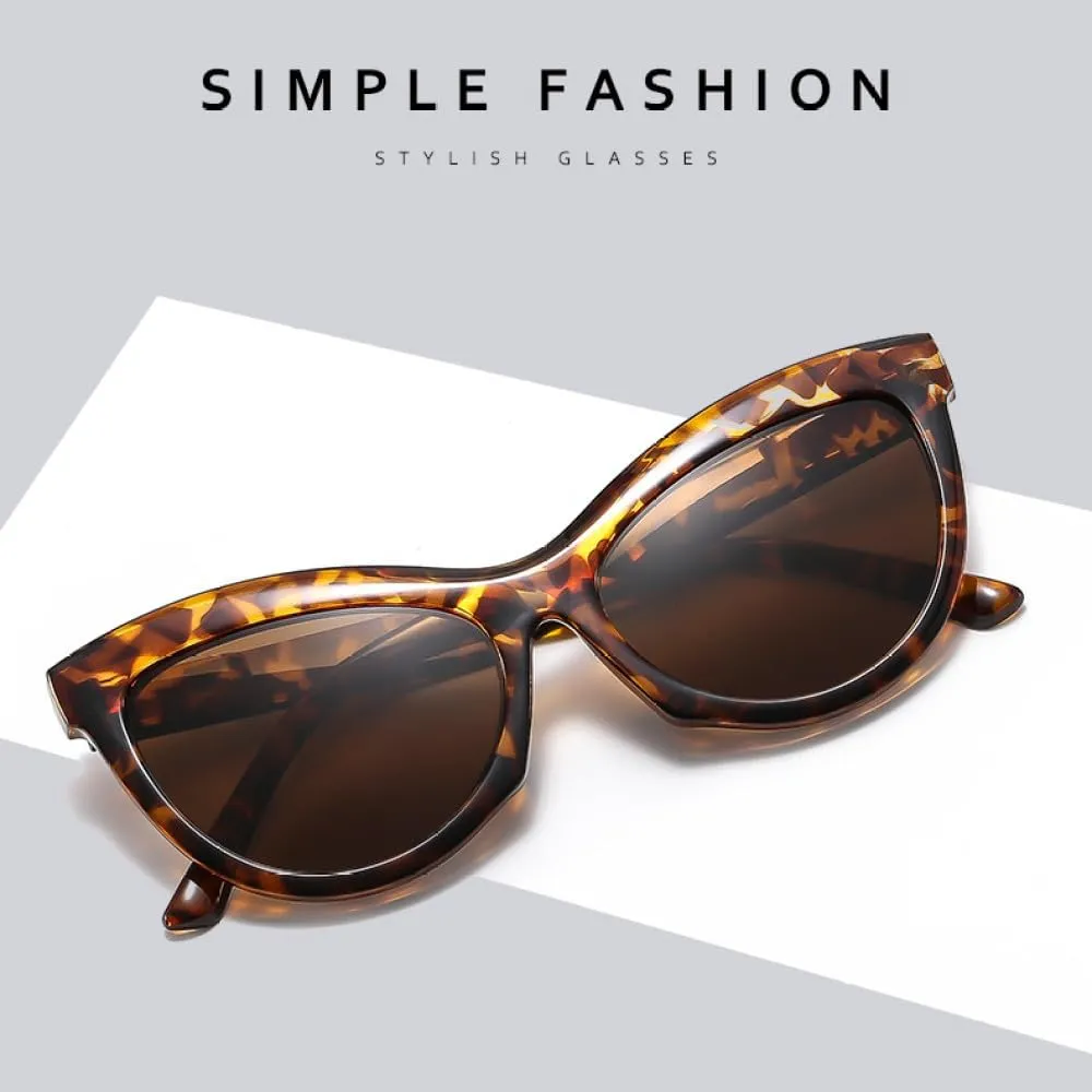 Classic Fashion Cat Eye Sunglasses Women Vintage Sun Glasses Shades Female Thick Frame Design UV400 Eyewear