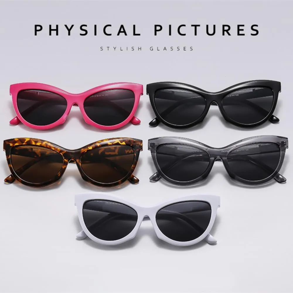 Classic Fashion Cat Eye Sunglasses Women Vintage Sun Glasses Shades Female Thick Frame Design UV400 Eyewear
