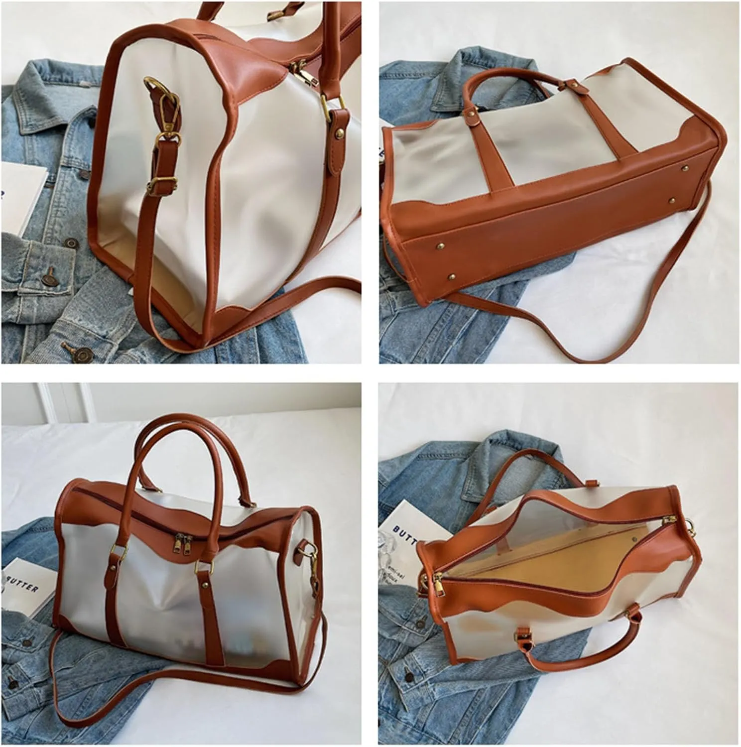 Clear Bag Clear Tote Bag Clear Gym Bag Large Heavy Duty Clear Duffel Bag With Adjustable Strap,For Concerts,Beach