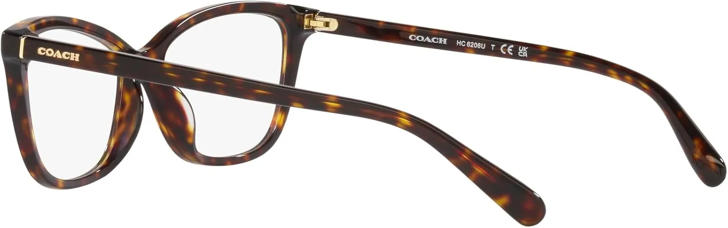 Coach Women's Hc6206u Universal Fit Cat Eye Prescription Eyewear Frames