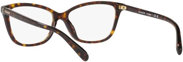 Coach Women's Hc6206u Universal Fit Cat Eye Prescription Eyewear Frames