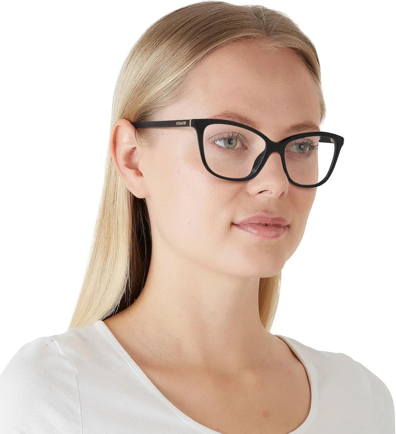 Coach Women's Hc6206u Universal Fit Cat Eye Prescription Eyewear Frames