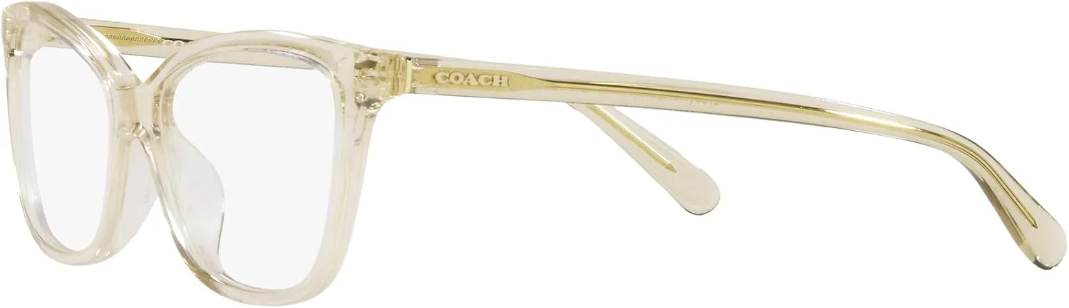 Coach Women's Hc6206u Universal Fit Cat Eye Prescription Eyewear Frames