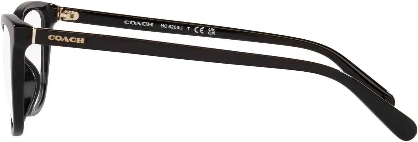Coach Women's Hc6206u Universal Fit Cat Eye Prescription Eyewear Frames