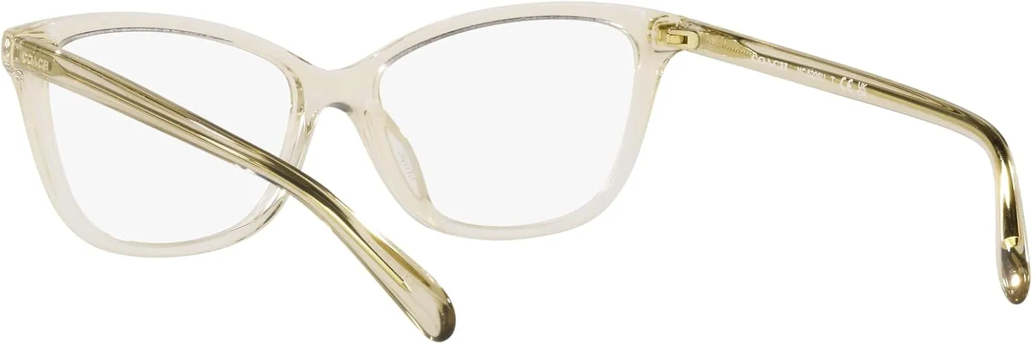 Coach Women's Hc6206u Universal Fit Cat Eye Prescription Eyewear Frames