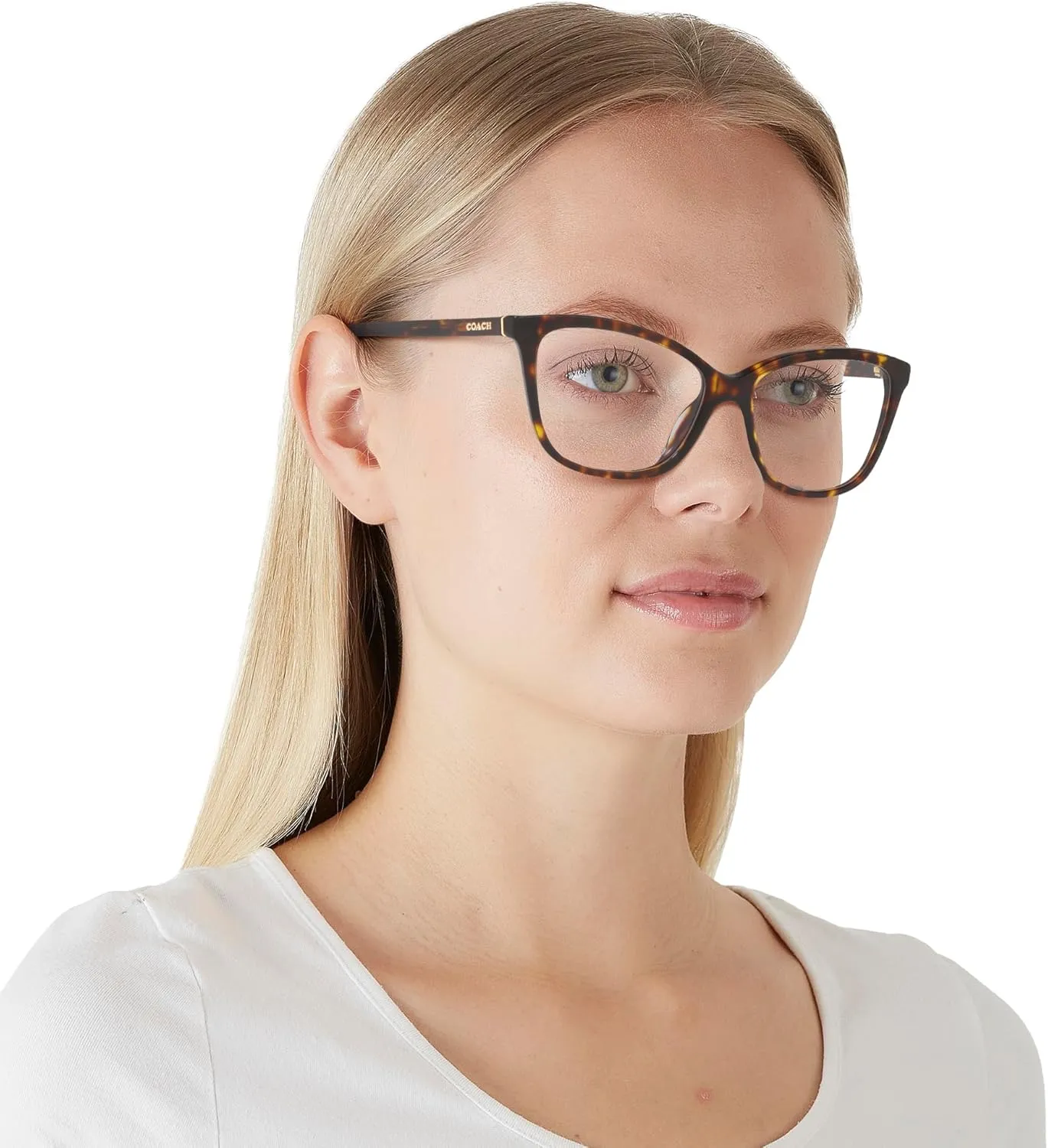 Coach Women's Hc6206u Universal Fit Cat Eye Prescription Eyewear Frames